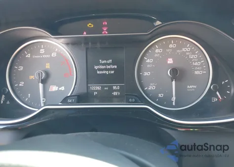 2013 Audi S4 3.0T Premium Plus из США, поврежденный, VIN WAUKGAFL8DA098106